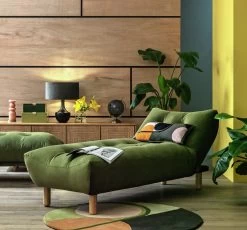 Habitat Kota Fabric Corner Chaise Sofa Bed - Green -Household Items Sale 9576896 R Z001C
