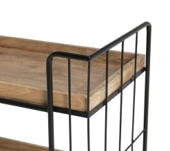 Habitat Kai Wood Drinks Trolley - Black & Mango -Household Items Sale 9579271 R Z005A