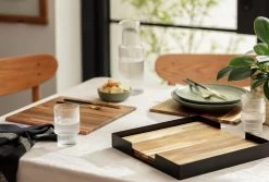 Habitat Set Of 4 Wooden Placemats With Tray 11 Habitat Set Of 4 Wooden Placemats With Tray -Household Items Sale 9581317 R Z002C