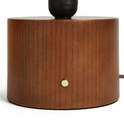 Habitat Corduroy Touch Table Lamp - Mustard & Walnut -Household Items Sale 9582275 R Z003A