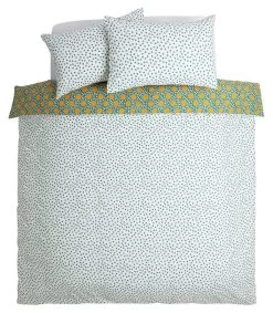 Habitat Sunburst Geo Green & Mustard Bedding Set - Single -Household Items Sale 9588042 R Z004A