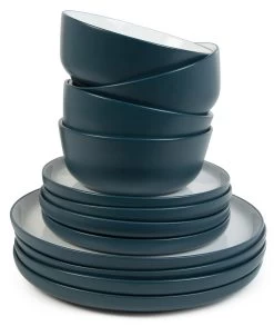 Habitat Two Tone 16 Piece Stoneware Dinner Set -Household Items Sale 9610329 R Z002A