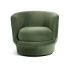 Habitat Ronda Velvet Accent Chair - Olive Green