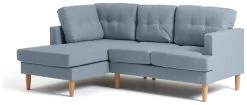 Habitat Joshua Left Hand Corner Chaise Sofa - Blue -Household Items Sale 9621844 R Z002A