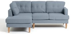 Habitat Joshua Left Hand Corner Chaise Sofa - Blue -Household Items Sale 9621844 R Z003A