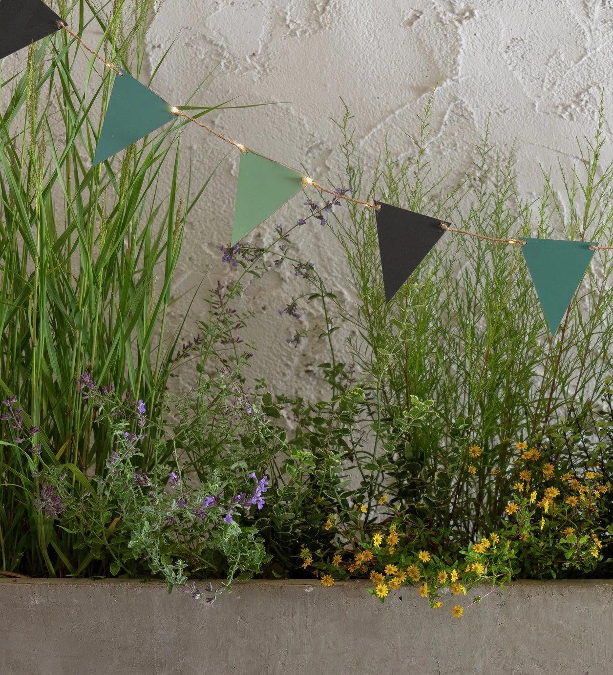 Habitat Warm White Solar Bunting LED String Lights 3 Habitat Warm White Solar Bunting LED String Lights