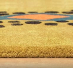 Habitat Kids Dragon Shaped Rug - Mustard - 100x150cm -Household Items Sale 9627817 R Z002C