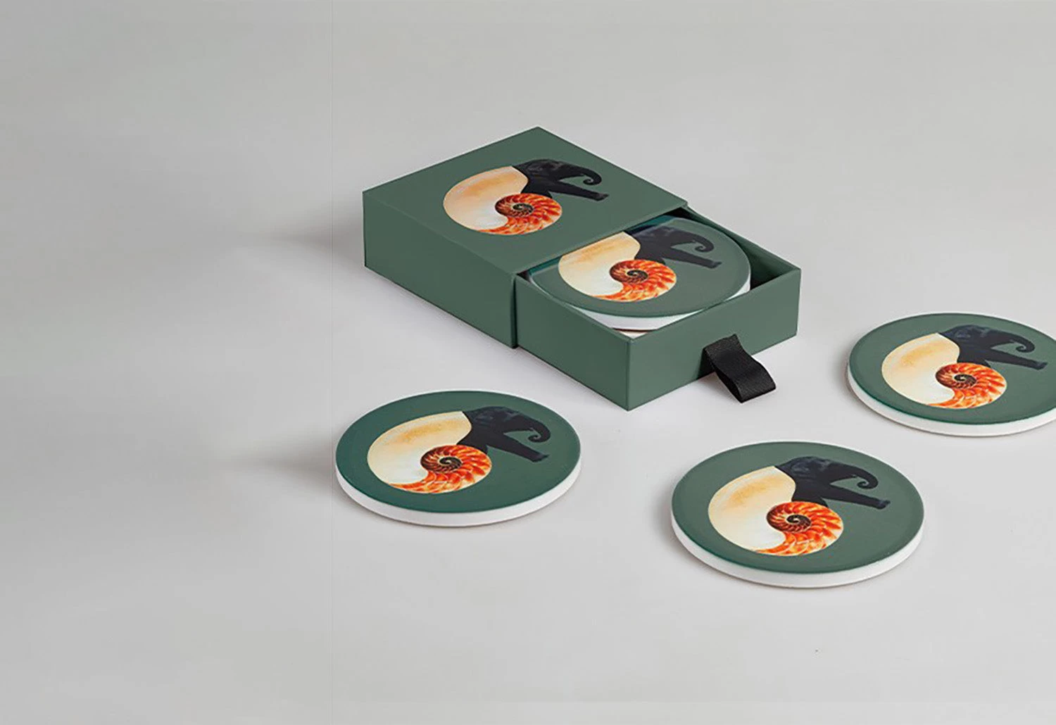 Shellephant Coasters 3 Shellephant Coasters