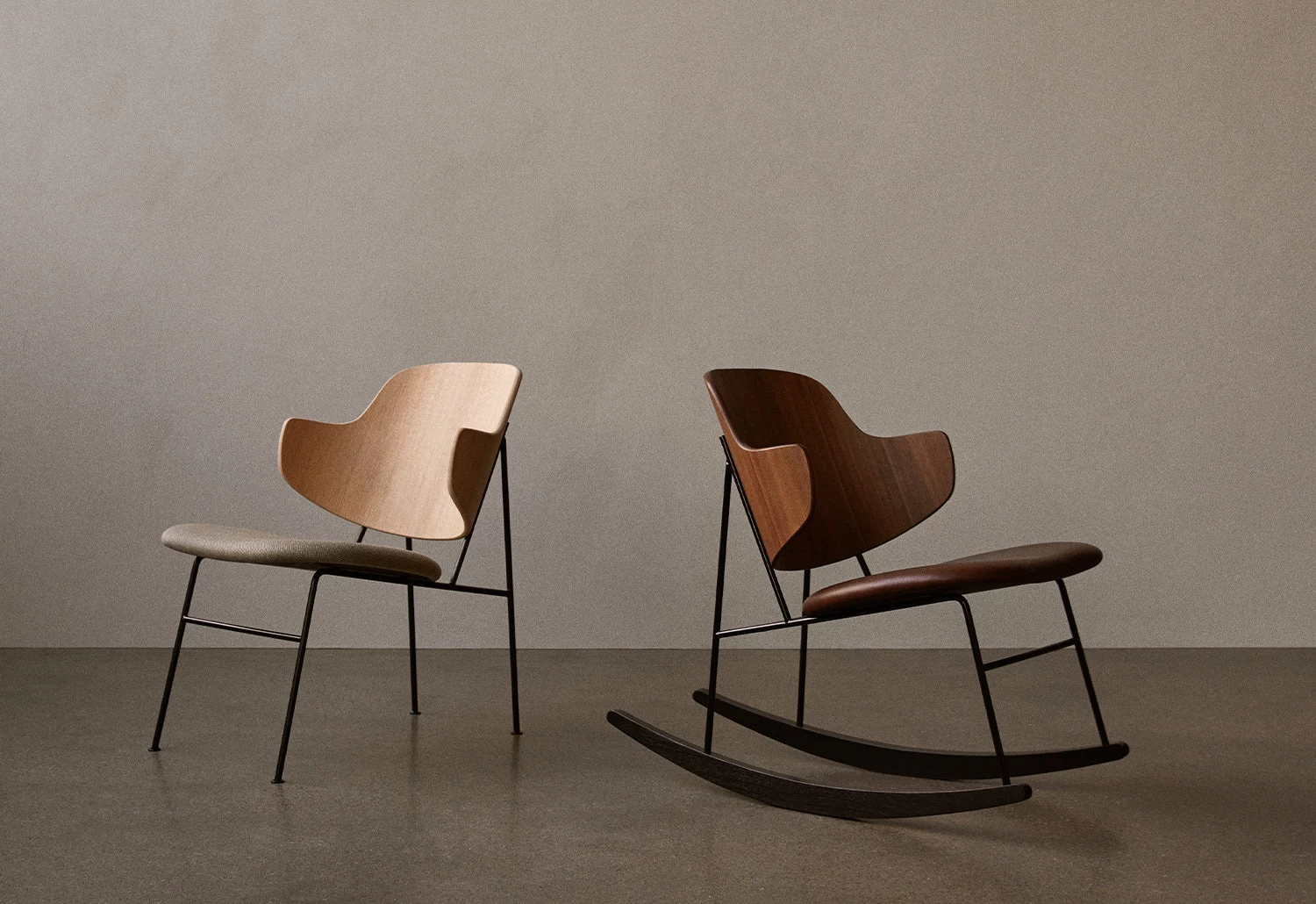 Menu Penguin Rocking Chair With Upholstered Seat, 1953 6 Menu Penguin Rocking Chair With Upholstered Seat, 1953 - Image 4