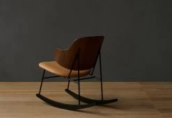 Menu Penguin Rocking Chair With Upholstered Seat, 1953 24 Menu Penguin Rocking Chair With Upholstered Seat, 1953 -Household Items Sale menu ib kofod larsen penguin rocking chair upholstered 4