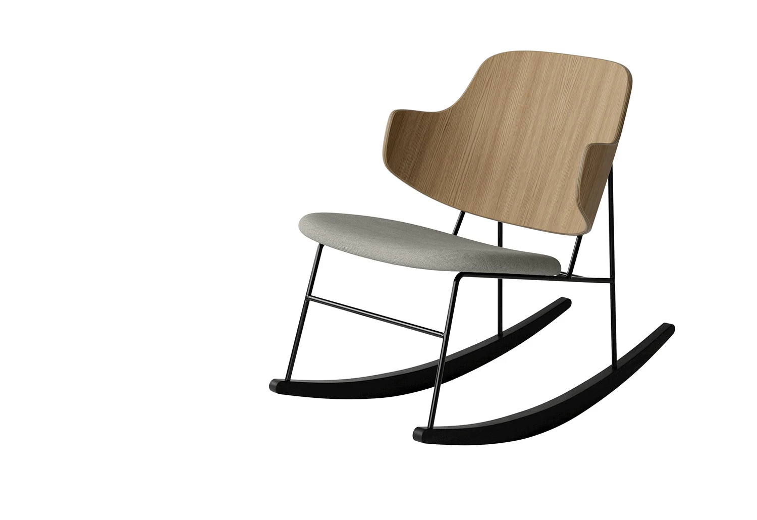 Menu Penguin Rocking Chair With Upholstered Seat, 1953 4 Menu Penguin Rocking Chair With Upholstered Seat, 1953 - Image 2