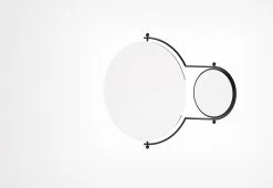 Orbit Mirror, 1981 -Household Items Sale orbit mirror OMK1965 twentytwentyone black1